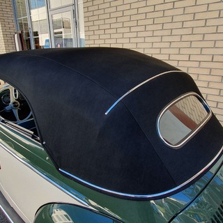 Das neue Verdeck mit dem Originalr�ckfenster.