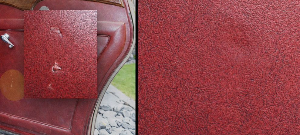 Fachgerechte Reparatur von kleinen Rissen und Gebrauchsspuren im Leder � Struktur und Farbton werden pr�zise nachgebildet, ohne den Charakter zu verf�lschen.